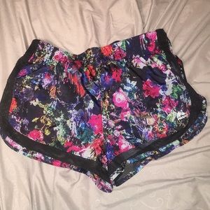 floral athletic shorts